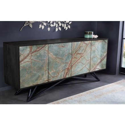 Design komód Quillon 175 cm természetes kőből