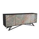 Design komód Quillon 175 cm természetes kőből