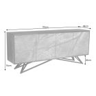 Design komód Quillon 175 cm természetes kőből