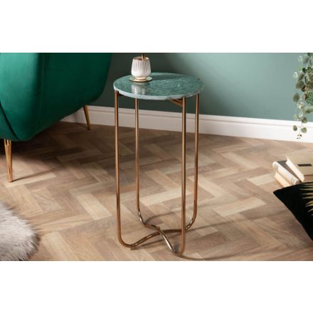 Design kisasztal Tristen I 35 cm márvány zöld 