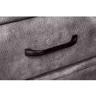 Design éjjeliszekrény Bailey sötétszürke bársony