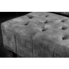 Design puff Chesterfield szürke bársony