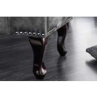 Design puff Chesterfield szürke bársony