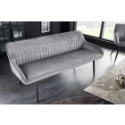 Design ülőpad Esmeralda 160 cm ezüstszürke bársony