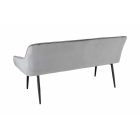 Design ülőpad Esmeralda 160 cm ezüstszürke bársony