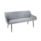 Design ülőpad Esmeralda 160 cm ezüstszürke bársony