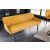 Design ülőpad Esmeralda 160 cm mustársárga bársony