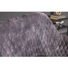 Design ülőpad Laney 162 cm szürke bársony