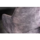 Design ülőpad Laney 162 cm szürke bársony