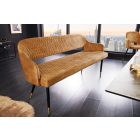 Design ülőpad Laney 162 cm mustársárga bársony