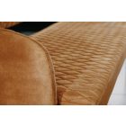 Design ülőpad Laney 162 cm mustársárga bársony