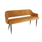 Design ülőpad Laney 162 cm mustársárga bársony