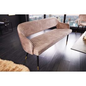 Design ülőpad Laney 162 cm pezsgő bársony