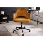 Design irodai szék Laney mustársárga bársony