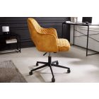 Design irodai szék Laney mustársárga bársony