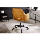 Design irodai szék Laney mustársárga bársony