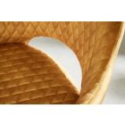 Design irodai szék Laney mustársárga bársony