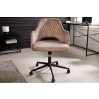 Design irodai szék Laney szürkés bézs bársony