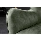 Design fotel Rotterdam zöld bársony