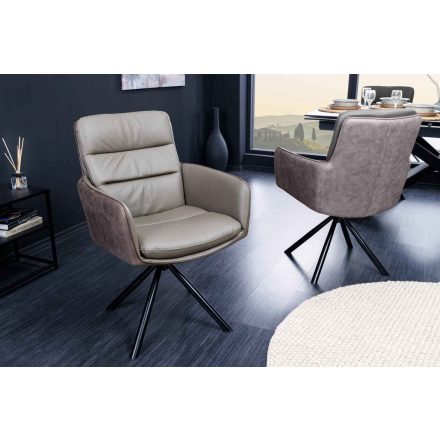 Design forgószék Maddison taupe
