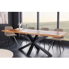 Design étkezőasztal Massive II 200 cm - asztallap 35mm -sheesham