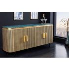 Design komód Ifama 160 cm zöld márvány