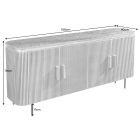 Design komód Ifama 160 cm zöld márvány