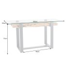 Design konzol Shark 150 cm teakfa