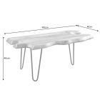 Design dohányzóasztal Jax 100 cm akác