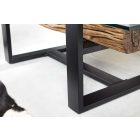 Design dohányzóasztal Shark 130 cm teak