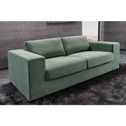 Design ülőgarnitúra Joe 220 cm zöld kordbársony