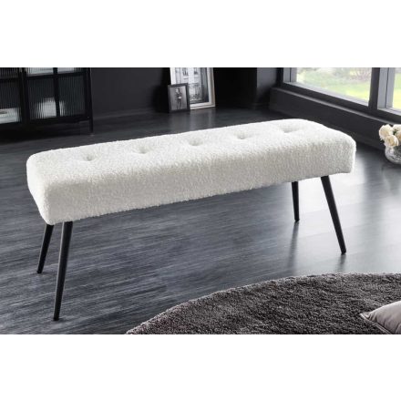 Design ülőpad Bailey 100 cm fehér