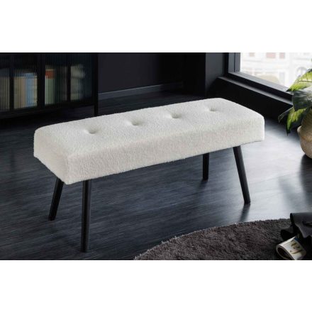 Design ülőpad Bailey 100 cm fehér