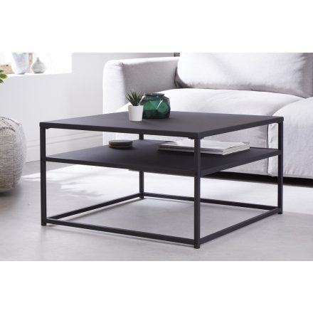 Design dohányzóasztal Damaris 70 cm fekete - II.osztály