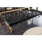 Design ülőpad Rococo 172 cm fekete / arany