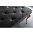 Design ülőpad Rococo 172 cm fekete / arany