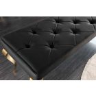 Design ülőpad Rococo 172 cm fekete / arany