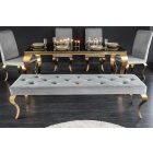 Design ülőpad Rococo 172 cm szürke / arany