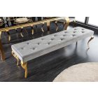 Design ülőpad Rococo 172 cm szürke / arany