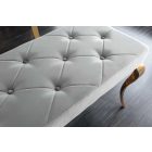 Design ülőpad Rococo 172 cm szürke / arany