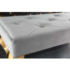 Design ülőpad Rococo 172 cm szürke / arany