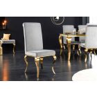 Design szék Rococo szürke / arany