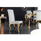 Design szék Rococo szürke / arany