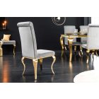 Design szék Rococo szürke / arany