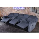 Design háromüléses fotel Movie sötétszürke