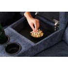 Design háromüléses fotel Movie sötétszürke