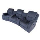 Design háromüléses fotel Movie sötétszürke