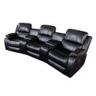 Design háromüléses fotel Movie fekete