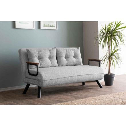 Design összecsukható kanapé Hilarius II 133 cm szürke
