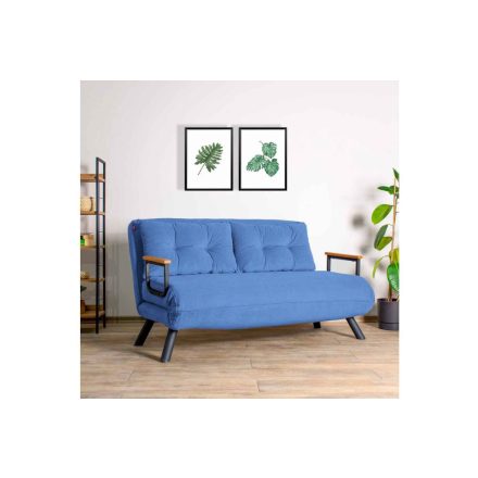 Design összecsukható kanapé Hilarius 133 cm kék